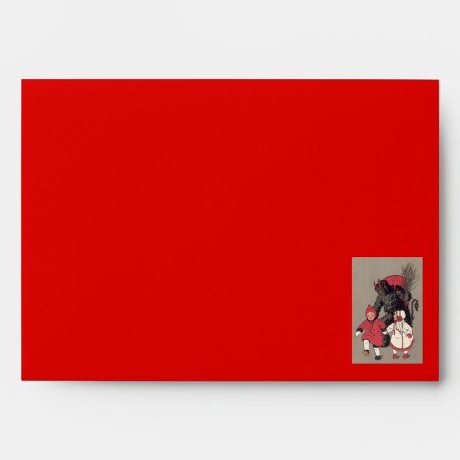 Enveloppes Commutateur Krampus Chasse Enfants (Devant)