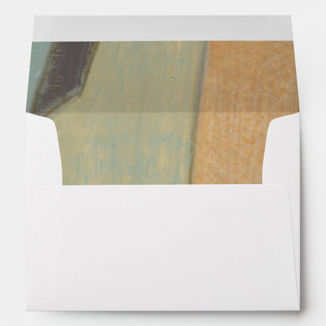 Enveloppes Composition Abstraite avec des couleurs bouchées (Dos (Bas))