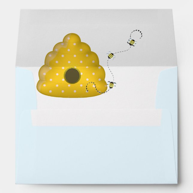 Enveloppes Cool d'abeilles avec la ruche (Dos (Bas))