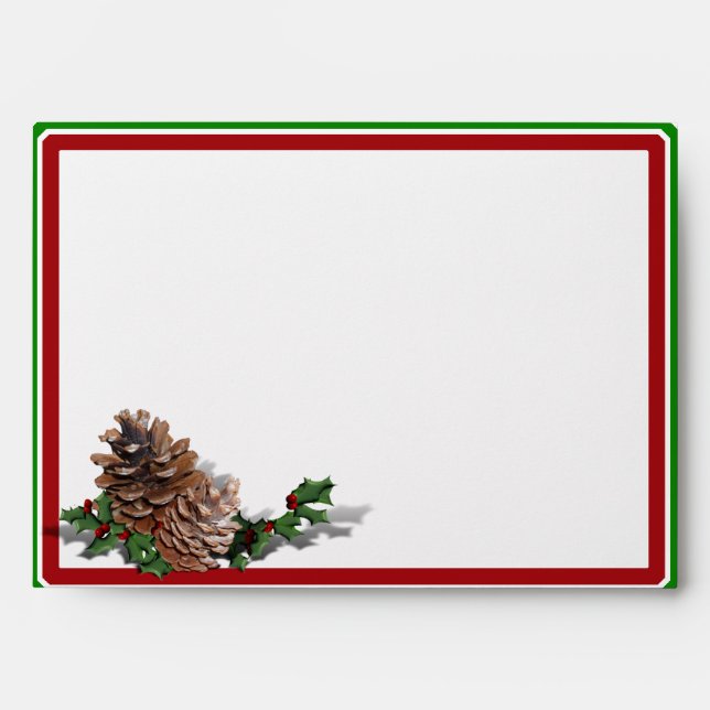 Enveloppes Couronne de coeur de Noël (Devant)