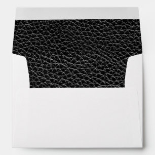 Enveloppes Cuir noir Faux