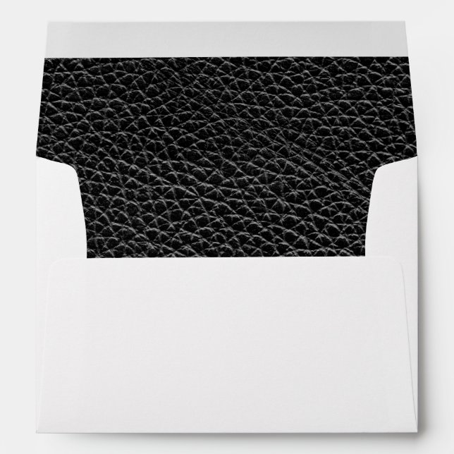 Enveloppes Cuir noir Faux (Dos (Bas))