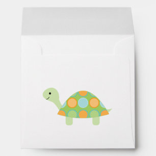 Enveloppes Cute Green Turtle