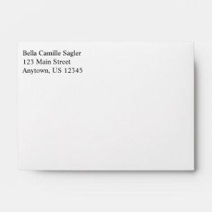 Enveloppes d'adresse de retour simple A6 4x6