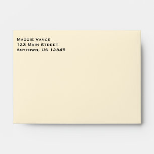 Enveloppes d'adresse de retour simple A6 4x6