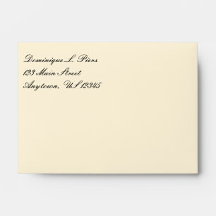 Enveloppes d'adresse de retour simple A6 4x6