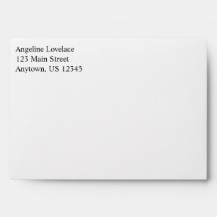 Enveloppes d'adresses de retour de White Plain Sim