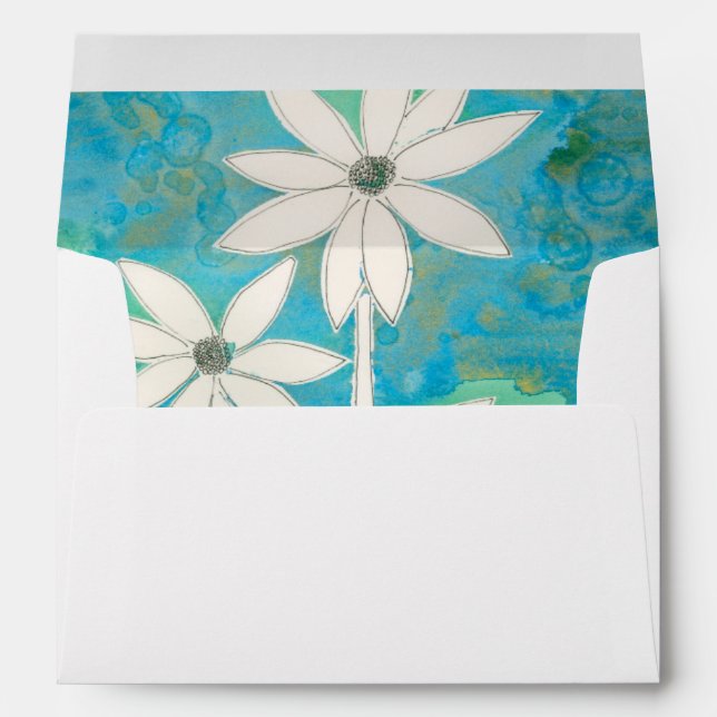 Enveloppes Dainty Daisies II (Dos (Bas))