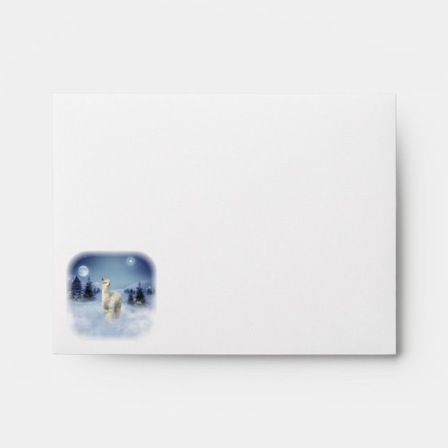 Enveloppes d'Alpaca pour la nuit d'hiver (Devant)