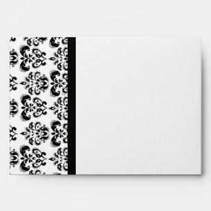 Enveloppes DAMASK, noir et blanc