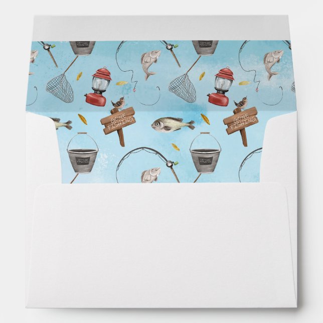 Enveloppes d'anniversaire de pêche (Dos (Bas))