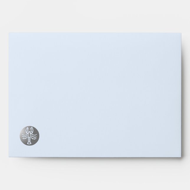 Enveloppes d'argent pour le symbole Zodiac du canc (Devant)