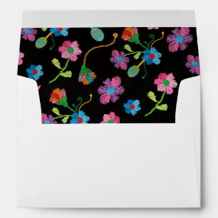Enveloppes d'art populaire mexicaines de broderie