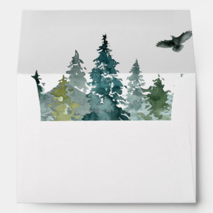 Enveloppes de Baby shower d'aventure rustique