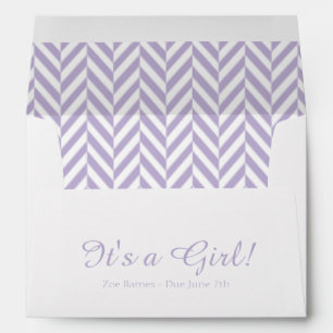 Enveloppes de Baby shower de date d'échéance bla