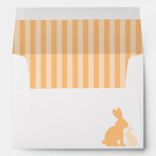 Enveloppes de Baby shower de lapins doux