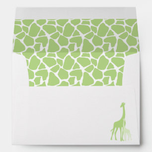 Enveloppes de Baby shower de Mère et Bébé Giraf