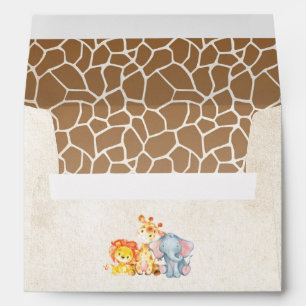 Enveloppes de Baby shower des éléphants de la jung