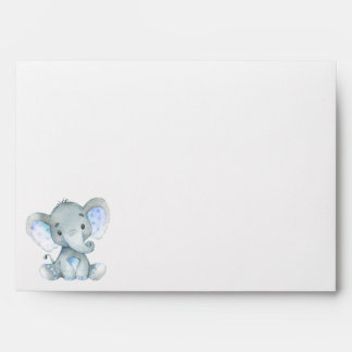 Enveloppes de Baby showers éléphants