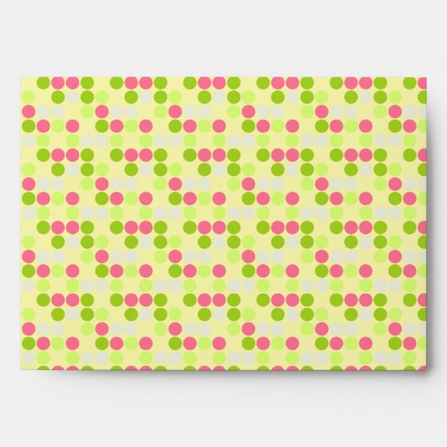 Enveloppes de bébé rose Polka Dot (Devant)