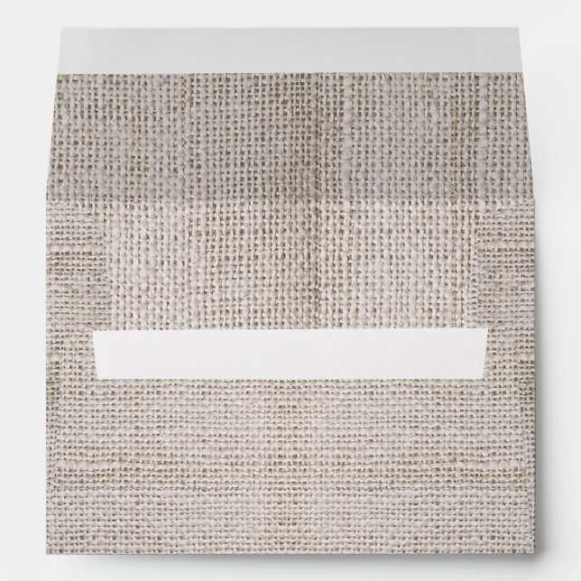 enveloppes de burlap rustique (Dos (Bas))