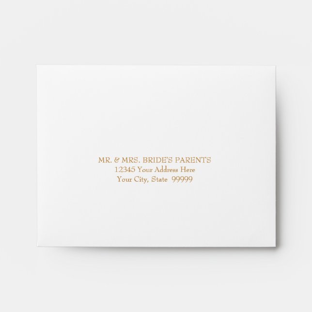 Enveloppes de carte RSVP Script Forever Love Parti (Devant)