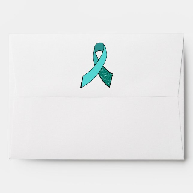Enveloppes de cartes de voeux Myasthenia Gravis (Dos (Haut rabat))