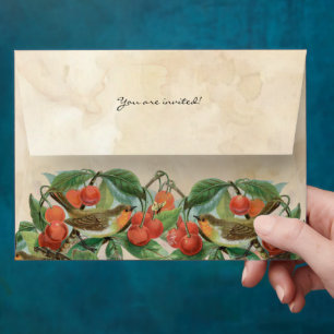 Enveloppes de cerisier Inséparables vintages