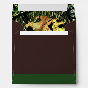 Enveloppes de chasse Brown et vertes de mariage de