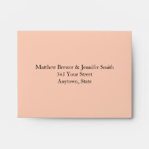 Enveloppes de corail avec adresse préimprimée