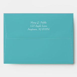 Enveloppes de correspondance turquoises avec adres