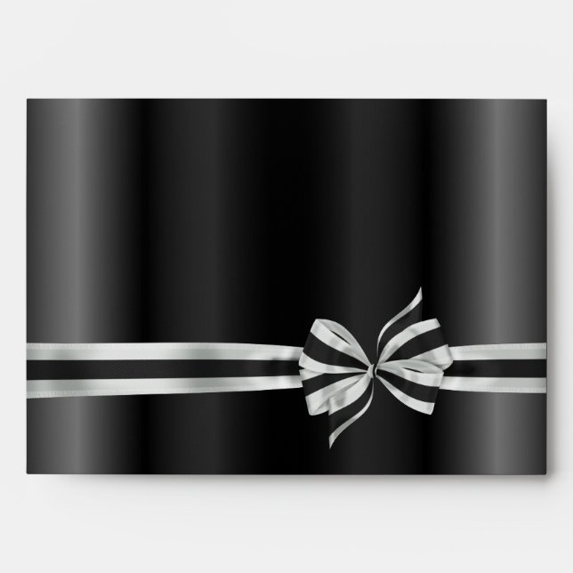 Enveloppes de Cravate noire Tuxedo Noir (Devant)