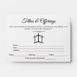 Enveloppes de croix et d'offre