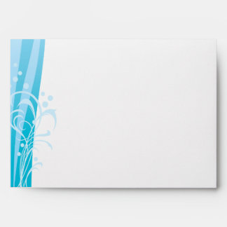 Enveloppes de Faire-part de mariage Blue Swirl