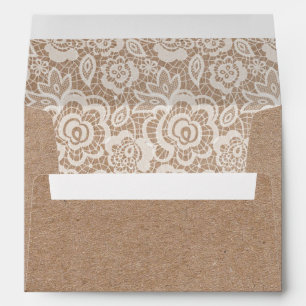 Enveloppes de Faire-part de mariage Country Lace K