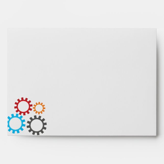 Enveloppes de fête d'anniversaire des robots (Devant)