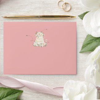 Enveloppes de Fêtes des mariées florales de mariée