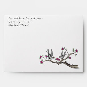 Enveloppes de fleurs Fuchsia et Grey Inséparables