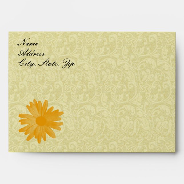 Enveloppes de fleurs jaunes (Devant)