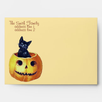 Enveloppes de Kitty Halloween Vintages