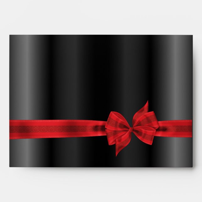 Enveloppes de la boîte rouge de Cravate noire (Devant)