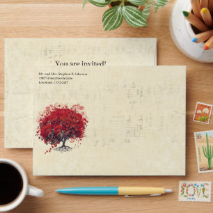 Enveloppes de l'arbre cardiaque rouge