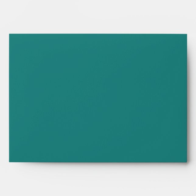 Enveloppes de lin Jade Bleu turquoise (Devant)