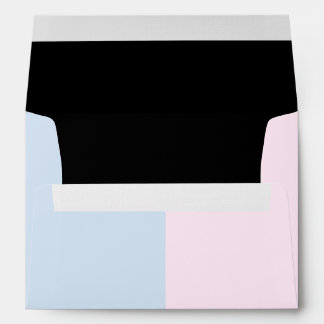 Enveloppes de linge rose et bleu bébé