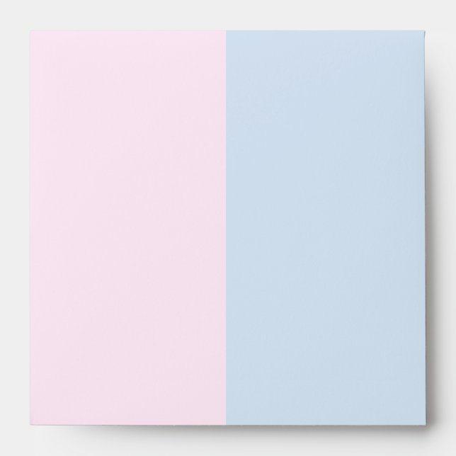 Enveloppes de linge rose et bleu bébé (Devant)
