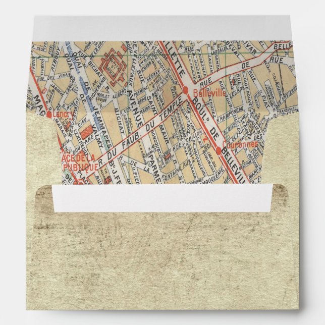 Enveloppes de mappage Vintage voyage (Dos (Bas))