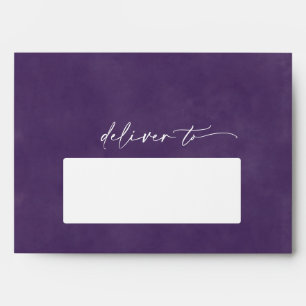 Enveloppes de Mariage d'aubergine pourpre foncé