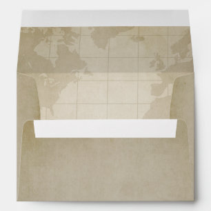 Enveloppes de Mariage de boussole marine du monde