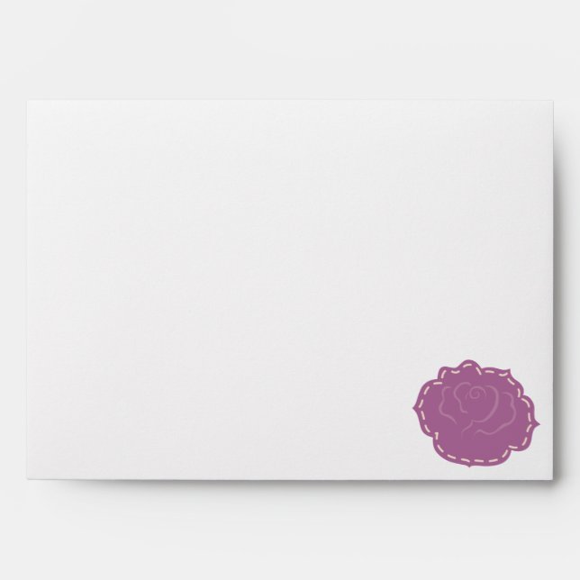 Enveloppes de mariage de jardin de campagne (Devant)