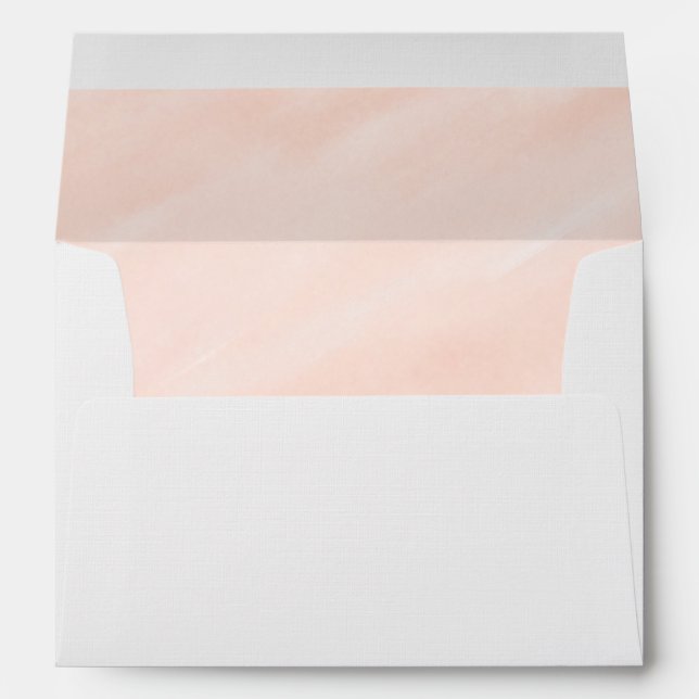 Enveloppes de Mariage de lavage à l'aquarelle douc (Dos (Bas))